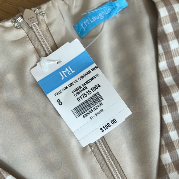 NWT J. Mclaughlin Paulson Gingham Dress 8 - Picture 4 of 8